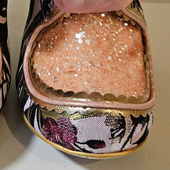 Irregular Choice Floral and Glitter Bootie - Picture 7 of 10